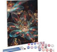 JEPGFOU Pintar por Numeros Adultos, DIY Painting by Numbers Kits, Flor Flores Cuadros para Pintar por Numeros Pinturas Acrilicos, con Pinceles, Decoración para el Hogar Regalo 50 x 70 cm PjY4981 A-6