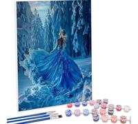 JEPGFOU Pintar por Numeros Adultos, DIY Painting by Numbers Kits, Mujer Paisaje Cuadros para Pintar por Numeros Pinturas Acrilicos, con Pinceles, Decoración para el Hogar Regalo 100x135cm PjY1403 G-O