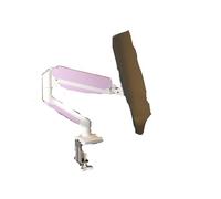 JEQGDLUI Soporte de monitor con orificio for voladizo de pantalla, base de escritorio(White)