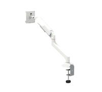 JEQGDLUI Soporte de monitor de un solo brazo con brazo neumático, altura ajustable de 10 a 32 pulgadas(White)