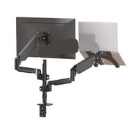 JEQGDLUI Soporte de Monitor for configuración de Pantalla Dual/múltiple/Triple con Soporte bidireccional.(1 Screen+1 Book)