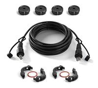 Jerbor Cable de red marina de 6 pies para Garmin, RJ45 macho a macho, cable de red impermeable para GPSMAP ECHOMAP UHD/Ultra, buscador de peces, GMR, GCV 10 módulo de sonda, GMS 10, sustituye a 010