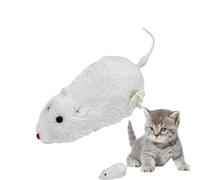 Jerbos de cuerda de juguete para criar ratones | Juguete interactivo de caza para ratones | Ratón de caza retráctil de peluche, juguete de movimiento del ratón, juguete de carreras de ratón
