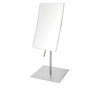 Jerdon JP358N 3X Espejo rectangular de mesa con aumento ajustable, níquel, 51.2 onzas