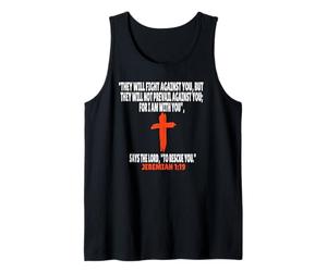 Jeremías 1:19 Versículos de la Biblia Escritura Camiseta sin Mangas