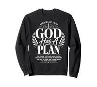 Jeremías 29 11 Dios Tiene un Plan Fe Cristiana Versículo bíblico Sudadera