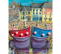 Jeremy Thompson Cuadros Padstow de Barcos Lienzo (40 x 50 cm), Multicolor