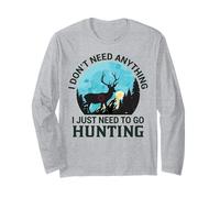 Jerga del Cazador Ciervo Bosque Solo Necesito IR a Cazar Manga Larga