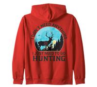 Jerga del Cazador Ciervo Bosque Solo Necesito IR a Cazar Sudadera con Capucha