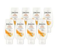 Jergens Ultra Healing Moisturizer para piel seca, loci n para manos y cuerpo con mezcla Hydralucence, vitaminas CE y B5, paquete de 8, 3 oz