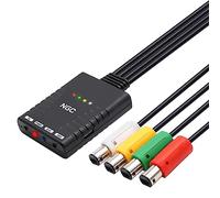 Jerilla Adaptador de Controlador Inalámbrico NGC para Consola GameCube, Convertidor Soporta 4 Mandos Bluetooth Compatible con Xbox One S/Switch Pro/Wii/PS3/PS5 Controller