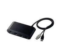 Jerilla NGC Adaptador de Mando para GameCube Controller, Convertidor Soporta 4 Controladores GC Compatible with Nintendo Wii U/Switch Console/PC