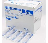 JERINGA 5ML NIPRO - JERINGAS DESECHABLES - ESTERILIZADAS - SIN AGUJA - PACK 100 UNIDADES