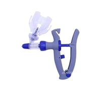 Jeringa automática continua ajustable para animales, pollo, pájaro, aves de corral, inyector de vacunas, 10 agujas, herramientas veterinarias (azul marino)