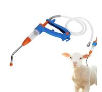 Jeringa automática - Jeringa automática de cabra de 20 ml, jeringa inyectora veterinaria, jeringa continua multifunción, herramienta veterinaria, inyector semiautomático de jeringa para ganado y pollo