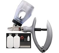 Jeringa AutomáTica para Ganado, Pistola de InyeccióN Veterinaria, Jeringas Continuas de InsercióN en Botella Inyector Ajustable(B-2ml)