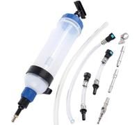 Jeringa Bomba Extractora y Llenado de Aceite 1500 cc - Bomba Manual para Extraer y Transferir Aceite, Combustible y Líquidos - Jeringa Extractora con Adaptadores para Automóvil, Moto y Taller