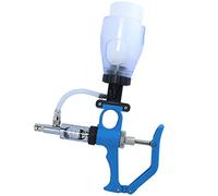Jeringa continua para ganado, inyector animal ajustable de 2 ml/5 ml, dosis ajustada, para equipos agrícolas de ganado, cabra, cerdo, caballo, oveja (2 ml) (2ML)