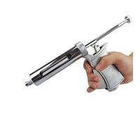 Jeringa de acero inoxidable para ganado de 50 ml, inyector continuo de animales, pistola de vacunación semiautomática, ajustable para caballos, ovejas, ganado, cerdo, equipo de granja