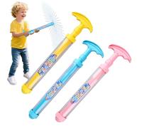 Jeringa de agua para niños | Juegos de agua para piscina y jardín con pistolas de chorro, 3 piezas de juguetes interactivos retráctiles de alta presión para juegos de fiesta de jardín