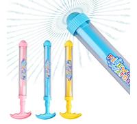 Jeringa de agua para niños - Pistola de agua Juegos de verano para exteriores - Juguete de alta presión de 3 piezas para actividades al aire libre, fiestas familiares y diversión en fiestas