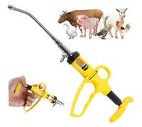 Jeringa de inyector automático, jeringa de inyector automático, pistola de empapado ajustable de 5 ml con cabezal de metal y mango cómodo, alimentación fácil de operar con escala transparente, pistol