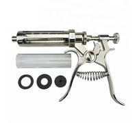 Jeringa De Pistola De Jeringa Continuamente Ajustable Para Ganado Y Aves De Corral, Herramientas Veterinarias Para Bovinos, Caprinos Y Porcinos, Jeringa Veterinaria De Dosificación Automátic