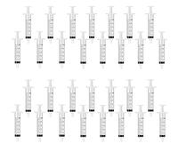 Jeringa de plástico de 5 ml para experimentos, uso industrial, medición y dispensación de líquidos, alimentación animal, riego de plantas sin aguja, 30 unidades