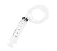 Jeringa de plástico de gran capacidad con tubo de 1 m para aplicador de aceite o pegamento, experimentos, alimentación de mascotas, riego de plantas, uso laboral y científico, 50/60/100/200 ml