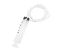 Jeringa de plástico de gran capacidad con tubo de 1 m para aplicador de aceite o pegamento, experimentos, alimentación de mascotas, riego de plantas, uso laboral y científico, 50/60/100/200 ml