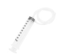 Jeringa de plástico de gran capacidad con tubo de 1 m para aplicador de aceite o pegamento, experimentos, alimentación de mascotas, riego de plantas, uso laboral y científico, 50/60/100/200 ml