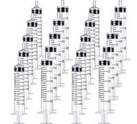 Jeringa de plástico PLA_(ácido poliláctico), 20 unidades de 10 ml/20 ml, estéril, herramientas de medición de múltiples usos para medir, regar, rellenar