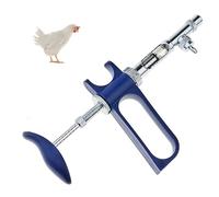 Jeringa De Vacuna Para Animales, Jeringa Continua Ajustable, Dosis Ajustable De 0-1 Ml, Dosis Precisa, Escala Única De 0,05 Mililitros, Para Pollo, Pato, Paloma Y Aves De Corral