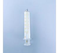 Jeringa de vidrio de 100 ml con cierre Luer metálico/calibrador de vidrio, extractor de muestras de vidrio, inyector, cristalería de laboratorio reutilizable, 100 CC, 1 unidad(100ml Small Caliber)