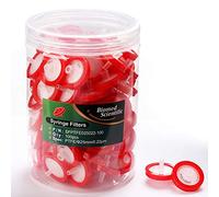 Jeringa Filtro de membrana de PTFE 25 mm de diámetro tamaño de poro de 0.22um Biomed científica no estéril 100 unidades)