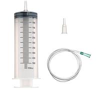 Jeringa grande de 500 ml con manguera para laboratorios científicos, riego de jardín, industria (1, 500 ml)