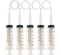Jeringa grande de 60 ml con manguera para laboratorios científicos, riego de jardín, industria (5, 60 ml)
