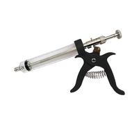 Jeringa Inyección Continua Para Animales Revólver Mango Plástico Pistola Vacunación Automática Veterinaria Para Vaca Cerdo Y Oveja 50ml 1 Ud Dispensador De Medicina Veterinaria(Black)
