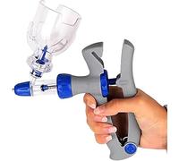 Jeringa inyectora de pistola para ganado, jeringa ajustable de acero inoxidable para ganado, ganado, cabra, cerdo, vaca, jeringa automática continua para la salud animal (5 ml)