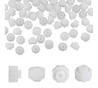 Jeringa Luer Lock Cap ITROLLE 100 unids blanco sin aguja Luer Lock Caps para tubos de alimentación Suministros de laboratorio