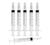 Jeringa Luer Lock de 2,5 ml sin aguja, jeringas de plástico de 2,5 cc, estériles, selladas individualmente, paquete de 20