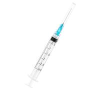 Jeringa Luer Lock de 3 ml, herramienta de laboratorio desechable de calibre