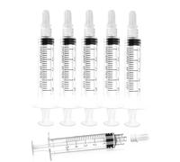 Jeringa Luer Lock de 5 ml sin aguja, jeringas de plástico de 5 cc, estériles, selladas individualmente, paquete de 50