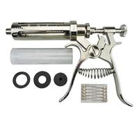 Jeringa Para Ganado, Jeringa Continua Ajustable Para Animales, Inyector Veterinario De PrecisióN, Vacuna Autodosificadora Para Aves De Corral(A)