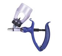 Jeringa para ganado, jeringa continua de inserción de botella ajustable de 2/5 ml, jeringa continua ajustable para pollos, patos, gansos, cerdos y ovejas, herramienta veterinaria (5 ml) (5 ml)