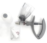 Jeringa para ganado, pistola de inyección para animales, inyector de precisión continuo ajustable con jeringa y adaptador para botellas de aves de corral(Bottle/2ml)