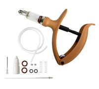Jeringa para Ganado, Pistola de inyección para, inyector de precisión Continuo Ajustable con jeringa y Adaptador para Botellas de Aves de Corral(Intubation/Oil-A/5ml)