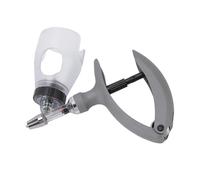 Jeringa para Vacunación de Ganado, Pistola Veterinaria Continua Ajustable, Inyector Automático con Adaptador de Botella para Cabras Ovejas Vacas(B,2ML)