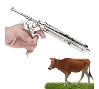 Jeringa semiautomática for ganado, pistola de jeringa continua ajustable, inyector veterinario de acero inoxidable, equipos agrícolas, jeringa de vacuna for animales for ganado, cerdos, ovejas