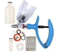 Jeringa Veterinaria Continua Ajustable de 2-5-10 ml para Ganado, InyeccióN de PrecisióN para Aves de Corral, Ganado Vacuno, Cabras y Cerdos(D,5ML)